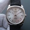 Replica Rolex Cellini Danaos 4243 SS Silver Dial Black Leather Strap A2824