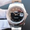 Replica Rolex DateJust 41mm 116334 SS Black Dial Roman Markers SS Bracelet A3136