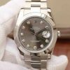 Replica Rolex DateJust 41mm 126300 Noob Gray Dial Diamonds Markers SS Bracelet A3235