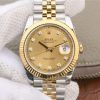 Replica Rolex DateJust 41mm 126333 Noob YG Wrapped YG Dial Diamonds Markers SS/YG Bracelet A3235