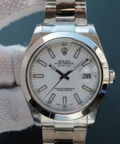 Replica Rolex DateJust 41mm 126333 EW Polished Bezel White Dial SS Bracelet A3163