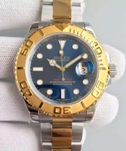 Replica Rolex Yacht-Master 16623 JF Best Edition Blue Dial SS/YG Bracelet A2836