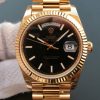 Replica Rolex Day-Date 40mm 228235 RG EW Black Dial RG SS Bracelet A3255