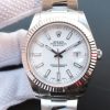 Replica Rolex DateJust II SS Fluted Bezel White Dial SS Bracelet A3136