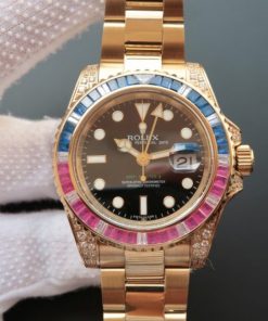 Replica Rolex GMT-Master II BP 116758 Blue/Red Crystal Bezel A2836