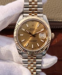 Replica Rolex DateJust 41mm 126333 Noob YG Wrapped YG Dial SS/YG Bracelet A3235