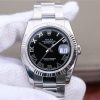 Replica Rolex DateJust 36mm SS 116234 ARF Black Dial Roman Markers 904L Oyster Bracelet SA3135