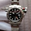 Replica Rolex Explorer II 42mm 216570 Noob Black Dial SS Bracelet A3187