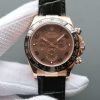 Replica Rolex Daytona 116515 Noob Chocolate Dial Black Leather Strap A7750