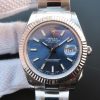 Replica Rolex DateJust II SS Fluted Bezel Blue Dial SS Bracelet A3136