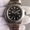 Replica Rolex Yacht-Master 116622 Noob Black Dial SS Bracelet A2824