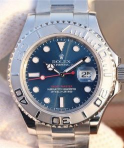 Replica Rolex Yacht-Master 116622 JF Blue Dial SS Bracelet SH3135