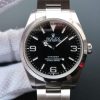 Replica Rolex EXPLORER I 214270 39mm Noob Black Dial SS Bracelet A2824