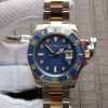 Replica Rolex Submariner 116613 Noob YG Wrapped Blue Dial SS/YG Bracelet A3135