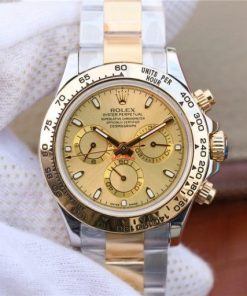 Replica Rolex Daytona 116523 Thick YG Wrapped YG Dial SS/YG Bracelet A7750