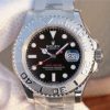 Replica Rolex Yacht-Master 116622 JF Black Dial SS Bracelet A2824