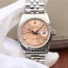 Replica Rolex DateJust 36mm SS 116234 ARF Pink Dial Stick Markers 904L SS Oyster Bracelet SA3135