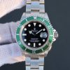 Replica Rolex Submariner 16610 LV Green Metal Bezel Noob SS Bracelet A2836