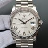 Replica Rolex Day-Date 40mm 228239 Noob Quadrant Textured White Dial Bracelet A3255