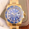 Replica Rolex Submariner 116613 LB Noob YG Wrapped Blue Dial YG Wrapped Bracelet Eta2836