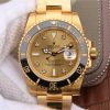 Replica Rolex Submariner 116613 LN Diamonds Markers YG Dial SS/YG Bracelet Eat2836