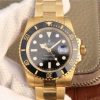 Replica Rolex Submariner 116613 LN YG Wrapped Black Dial YG Wrapped Bracelet Eta2836