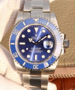 Replica Rolex Submariner 116619 LB Blue Ceramic V7 Noob Best Edition A2836