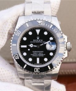 Replica Rolex Submariner 116610 LN Black Ceramic VRF SS Bracelet A2836