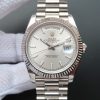 Replica Rolex Day Date II SS Silver Dial SS Bracelet A3255