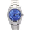 31 MM Steel (Oyster) Blue Roman Numeral Replica Rolex Lady Oyster Perpetual 177200