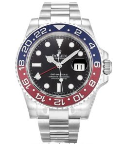 40 MM 316 Grade Stainless Steel Black Baton Replica Rolex GMT Master II 116719