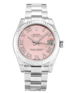 31 MM Steel & White Gold Replica Rolex Datejust Lady 178274