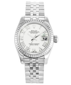 26 MM 316 Grade Stainless Steel White Roman Numerals Replica Rolex Datejust 179174