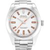 40 MM Steel White Baton Replica Rolex Milgauss 116400