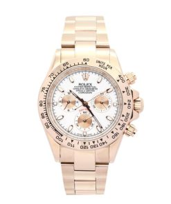 40 MM Rose Gold Ivory Baton Replica Rolex Daytona 116505