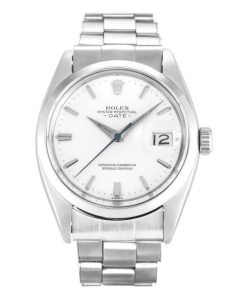 36 MM Steel (Oyster) Silver Baton Replica Rolex Oyster Perpetual Date 1500