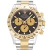 40 MM Steel & Yellow Gold Black Baton Replica Rolex Daytona 116523