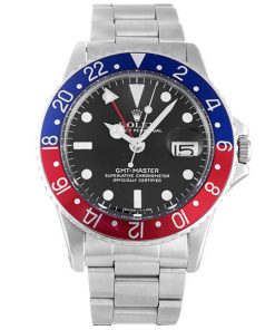 40 MM 316 Grade Stainless Steel Black Replica Rolex GMT Master 16700