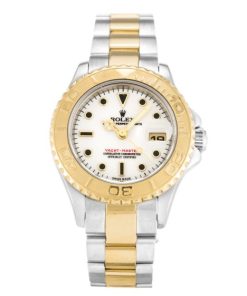 29 MM Steel & Yellow Gold White Replica Rolex Yacht-Master 169623