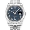 36 MM Steel & White Gold Blue Roman Numeral Replica Rolex Datejust 116234