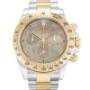 40 MM Steel & Yellow Gold Mother of Pearl Black Roman Numeral Replica Rolex Daytona 116523