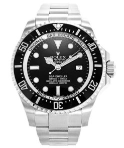 44 MM 316 Grade Stainless Steel Black Replica Rolex Deepsea 116660