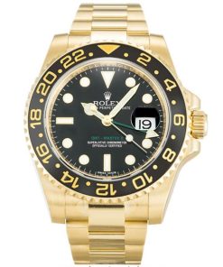 40 MM 316 Grade Stainless Steel Black Replica Rolex GMT Master II 116718