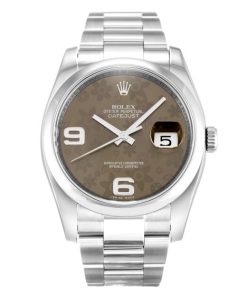 36 MM Steel (Oyster) Floral Arabic Replica Rolex Datejust 116200