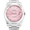 36 MM Steel (Oyster) Pink Baton Replica Rolex Datejust 116200