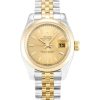 26 MM Steel & Yellow Gold Champagne Baton Replica Rolex Datejust Lady 179163