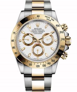 40 MM 316 Grade Stainless Steel Replica Rolex Daytona Two Tone 116523