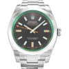 40 MM Steel (Oyster) Black Baton Replica Rolex Milgauss 116400 GV