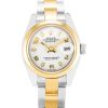 26 MM Steel & Yellow Gold White Arabic Replica Rolex Datejust Lady 179163