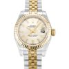 26 MM Steel & Yellow Gold Silver Baton Replica Rolex Datejust Lady 179173